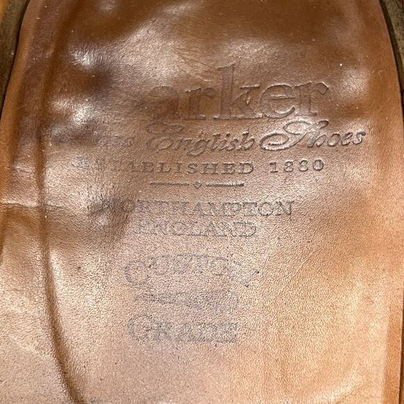 Barker Custom Grade Tassel Loafers Men Size 10 11 US Brown Leather Slip On Shoes - Picture 9 of 11